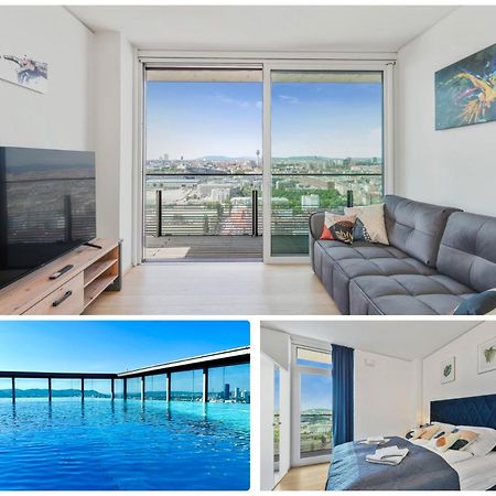 Luxury Penthouse I Rooftop Pool I Self Check-In Wien Exterior foto